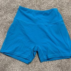 alphalete blue pulse surge shorts